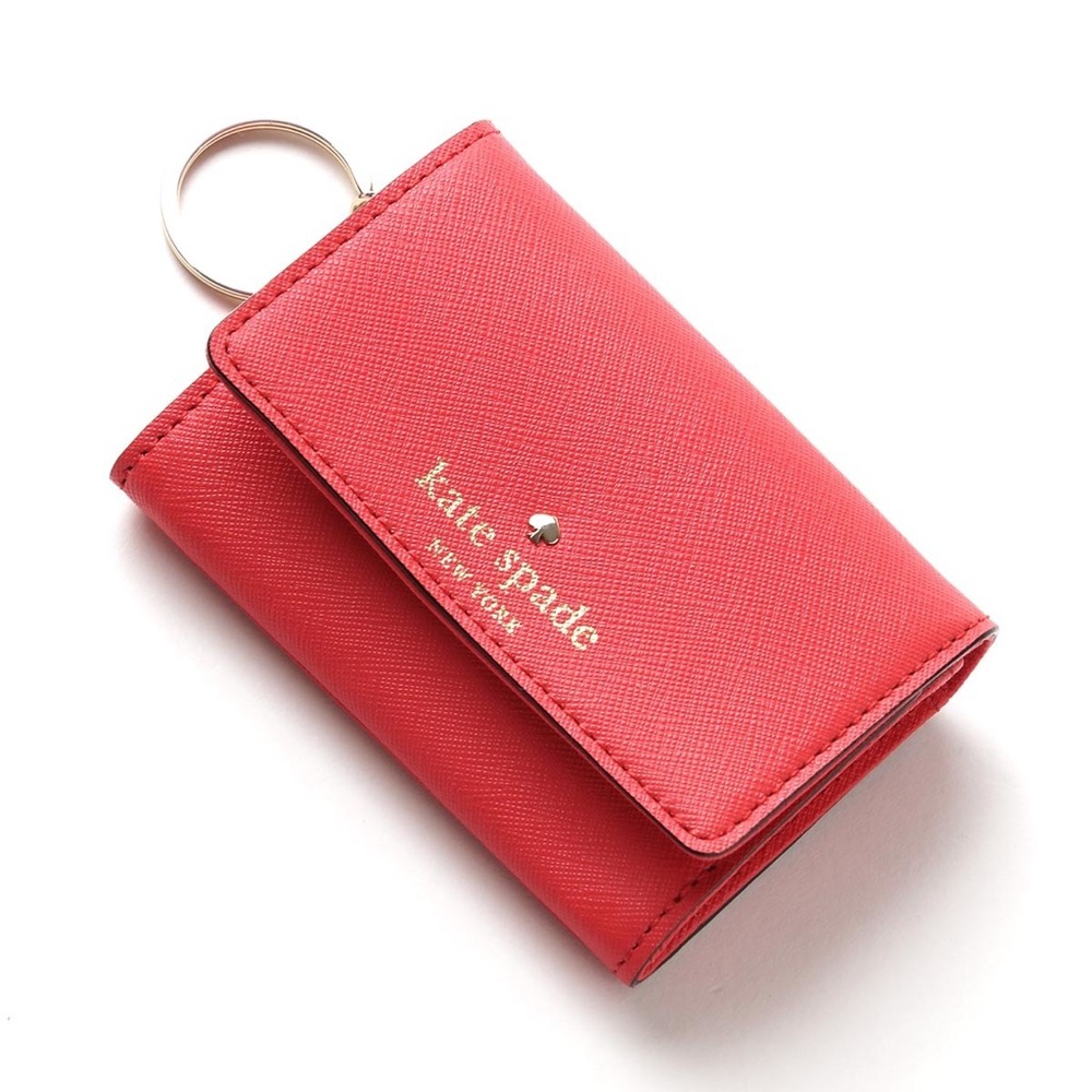 Bright Red Kate Spade Keychain Wallet